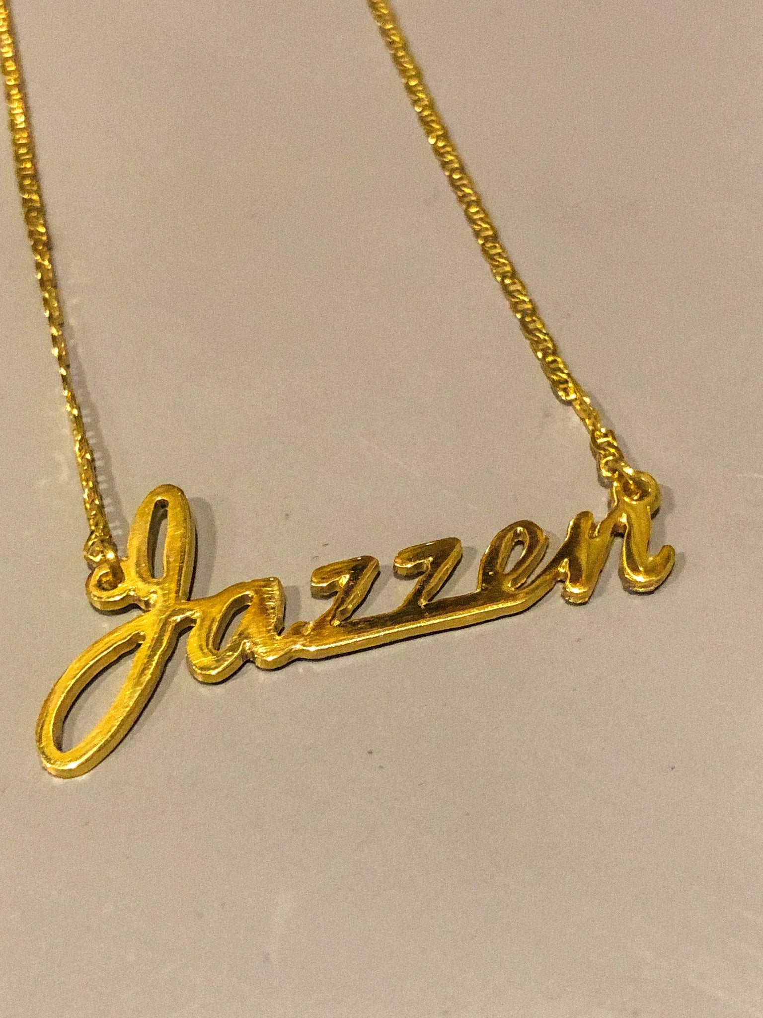 18K Gold Personalized Name Necklaces