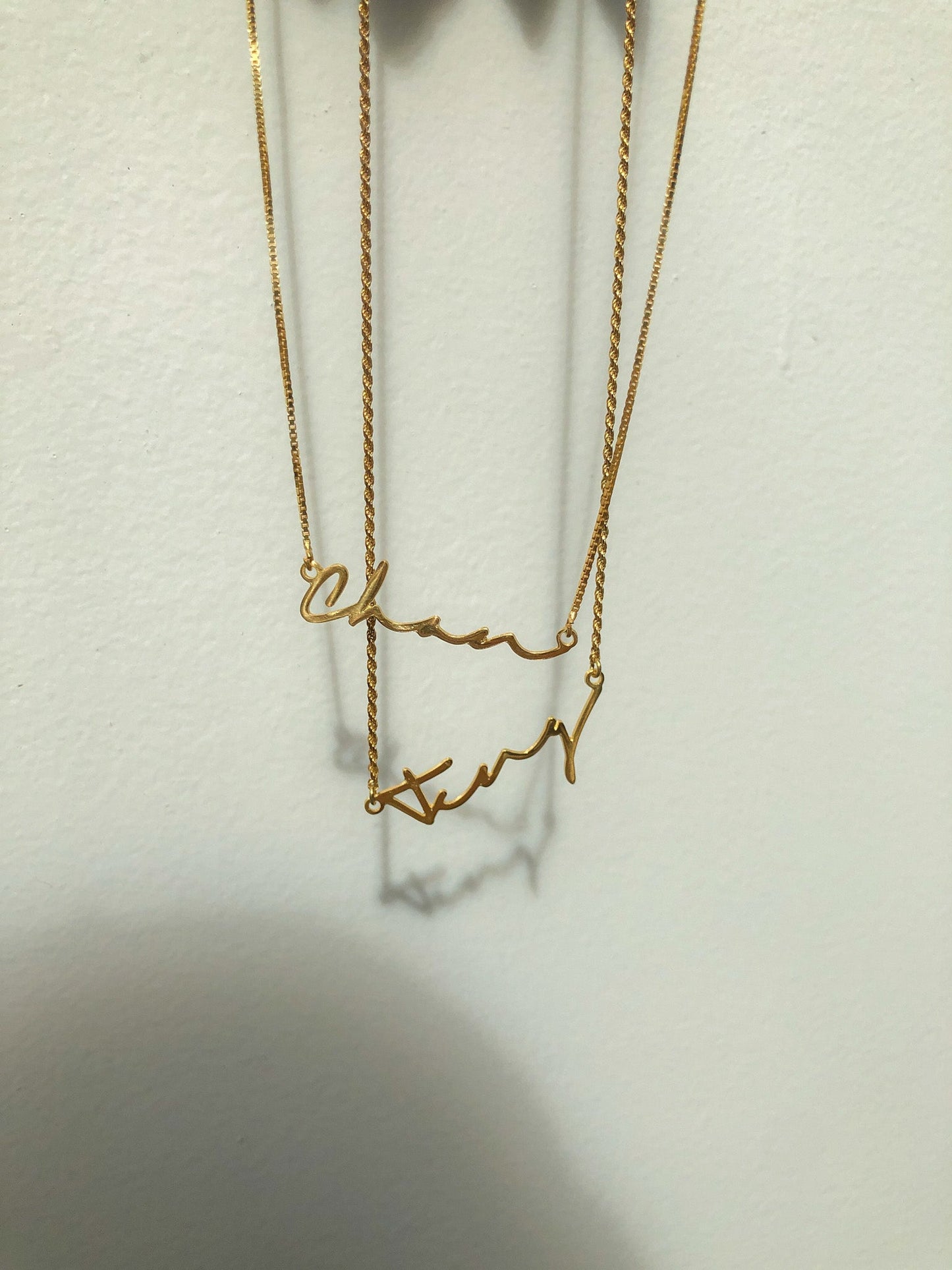 18K Gold Personalized Name Necklaces
