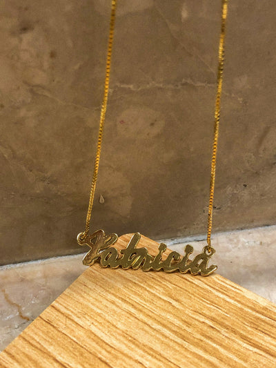 18K Gold Personalized Necklace